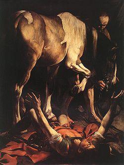 250px-Caravaggio-The Conversion on the Way to Damascus