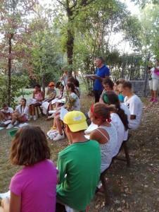 Campo scuola in attività